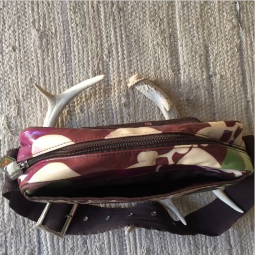 Fleurville Leaf Pattern Small Shoulder Diaper Tote - image 4